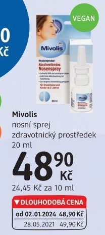 Nosní sprej Mivolis