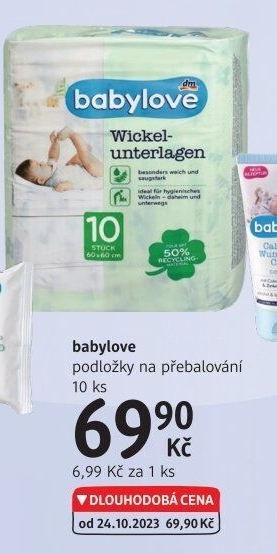 Podložky přebalovací Babylove Nature