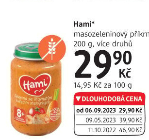 Příkrm masozeleninový Hami