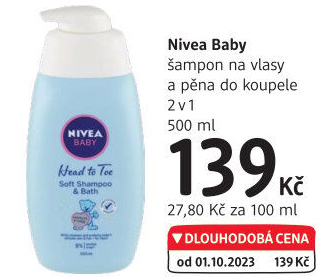 Šampon a pěna do koupele 2v1 Baby Nivea