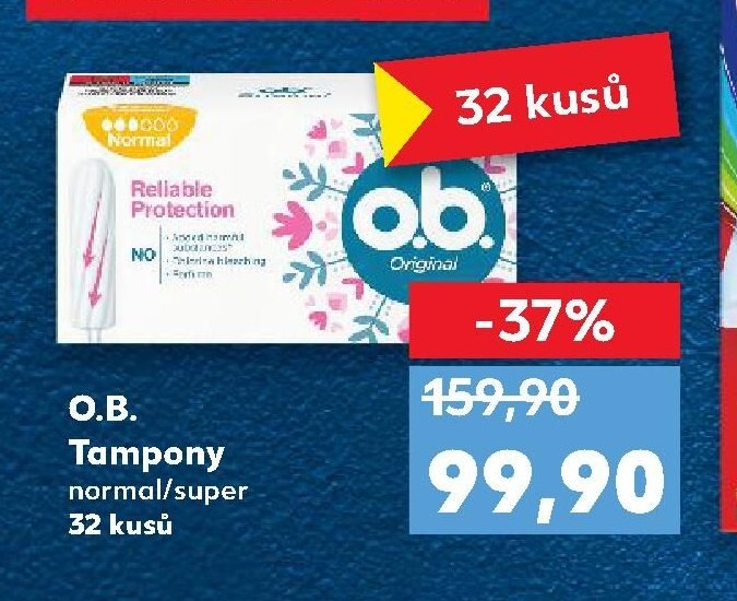 O.B. Tampony normal/super 32 kusů