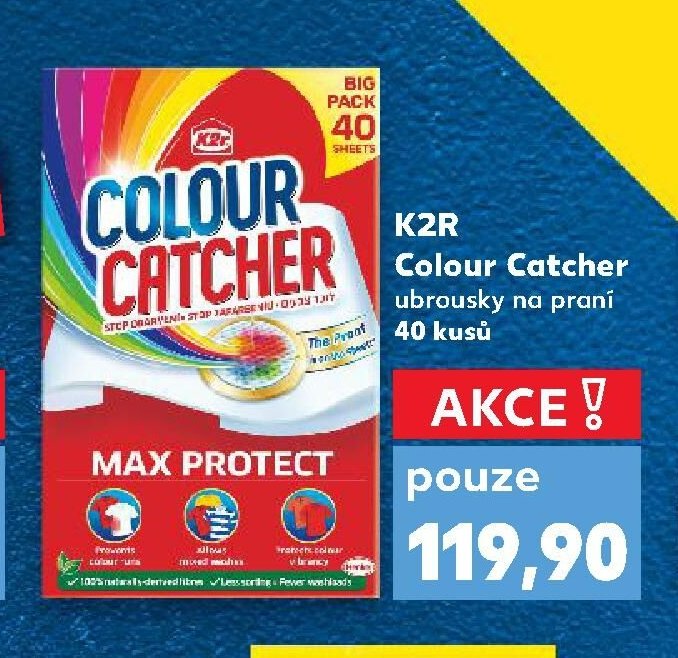 K2R Colour Catcher ubrousky na praní 40 kusů