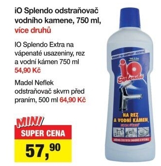 Odstraňovač vodního kamene IO Splendo