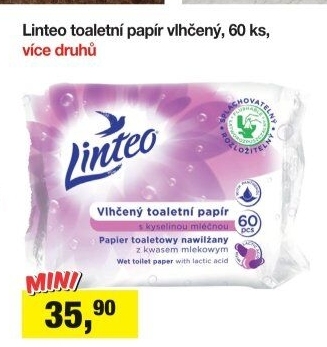 Toaletní papír vlhčený Linteo