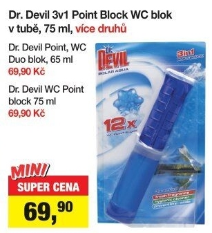 WC blok bodový 3v1 Dr. Devil