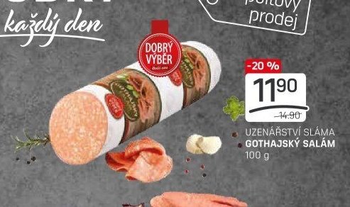 UZENÁŘSTVÍ SLÁMA GOTHAJSKÝ SALÁM 100 g