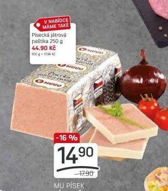 MU PÍSEK PÍSECKÁ JÁTROVÁ PAŠTIKA 100 g