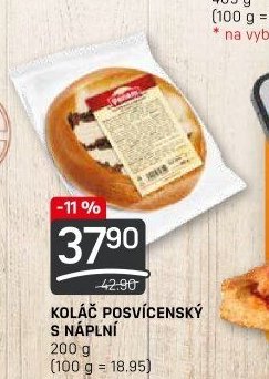 KOLÁČ POSVÍCENSKÝ S NÁPLNÍ