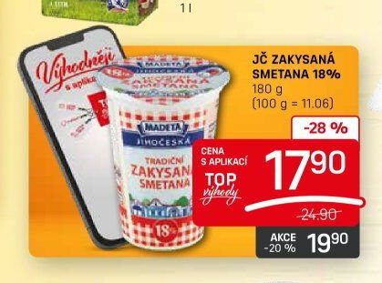 JČ ZAKYSANÁ SMETANA 18%