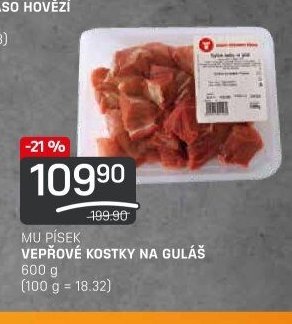 MU PÍSEK VEPŘOVÉ KOSTKY NA GULÁŠ