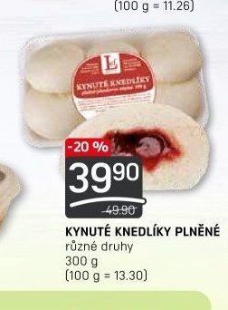 KYNUTÉ KNEDLÍKY PLNĚNÉ