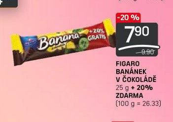 FIGARO BANÁNEK V ČOKOLÁDĚ 25 g
