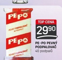 PE-PO PEVNÝ PODPALOVAČ 40 podpalů