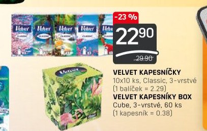 Velvet kapesníčky