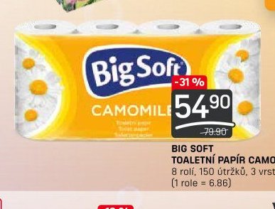 Big Soft toaletní papír Camomile