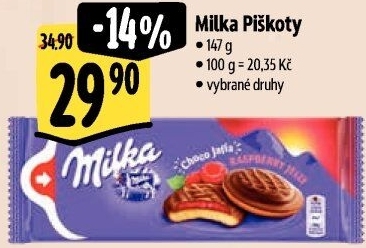 Čokopiškoty Milka