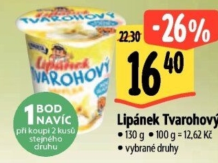 Dezert Lipánek tvarohový Madeta