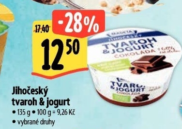 Dezert tvaroh s jogurtem jihočeský Madeta