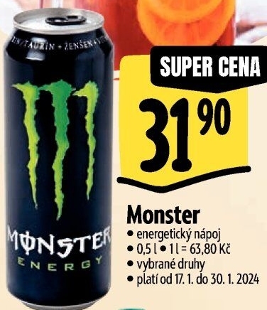 Energetický nápoj Monster Energy