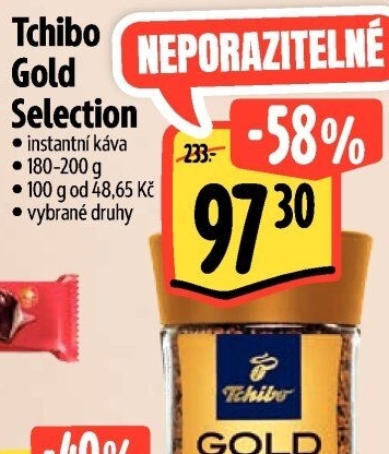 Instantní káva Tchibo Gold Selection