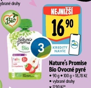 Kapsička ovocná 100% Bio Baby Nature'