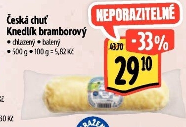 Knedlík bramborový Česká chuť