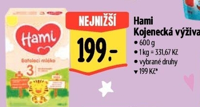 Kojenecká výživa Hami