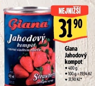 Kompot jahody Giana
