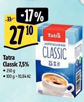 Mléko kondenzované do kávy Classic Tatra