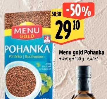 Pohanka Menu Gold