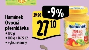 Přesnídávka ovocná Hamánek