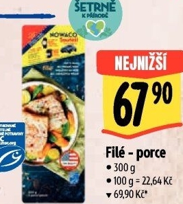 Rybí filé mražené Nowaco