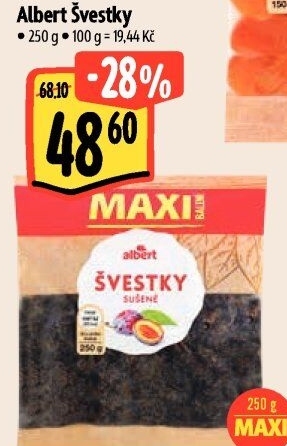 Sušené švestky Albert