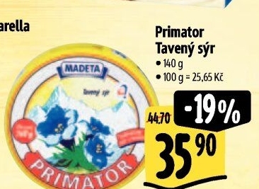 Sýr tavený Primátor Madeta