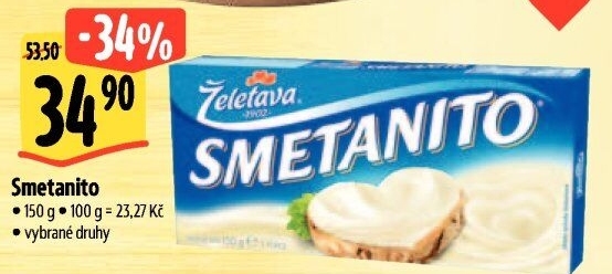 Sýr tavený Smetanito Želetava