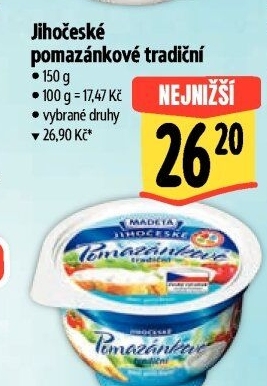 Tradiční pomazánkové Jihočeské Madeta