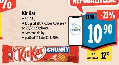 Tyčinka Kit Kat Nestlé