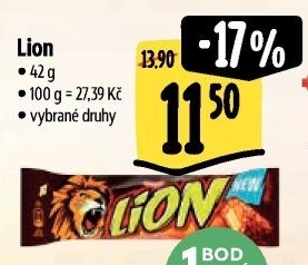 Tyčinka Lion Nestlé