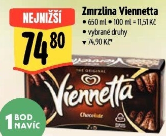 Zmrzlinová roláda Viennetta Algida