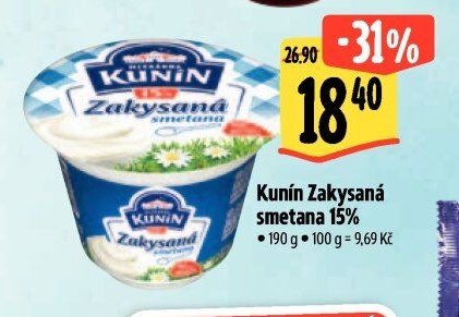 Kunín Zakysaná smetana 15%
