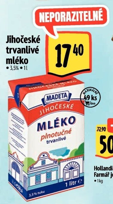 Jihočeské trvanlivé mléko