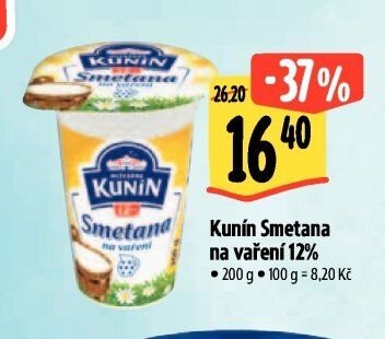 Kunín Smetana na vaření 12%