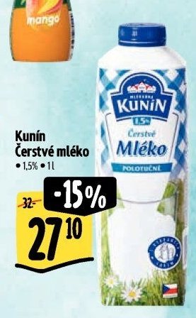 Kunín Čerstvé mléko