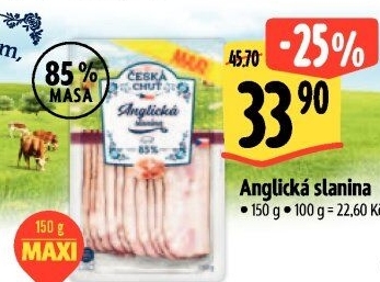 Anglická slanina Česká chuť