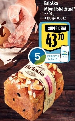 Brioška Mlynářská žitná Albert