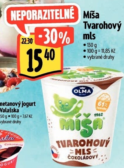 Dezert Tvarohový mls Míša Olma