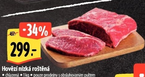 Hovězí roštěná nízká