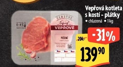 Kotleta vepřová s kostí Albert