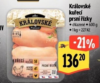 Kuřecí prsní řízky královské Premium Albert