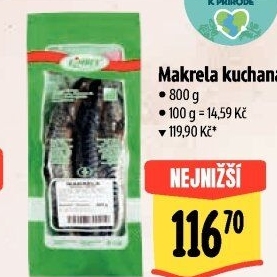 Makrela kuchaná mražená Kimbex